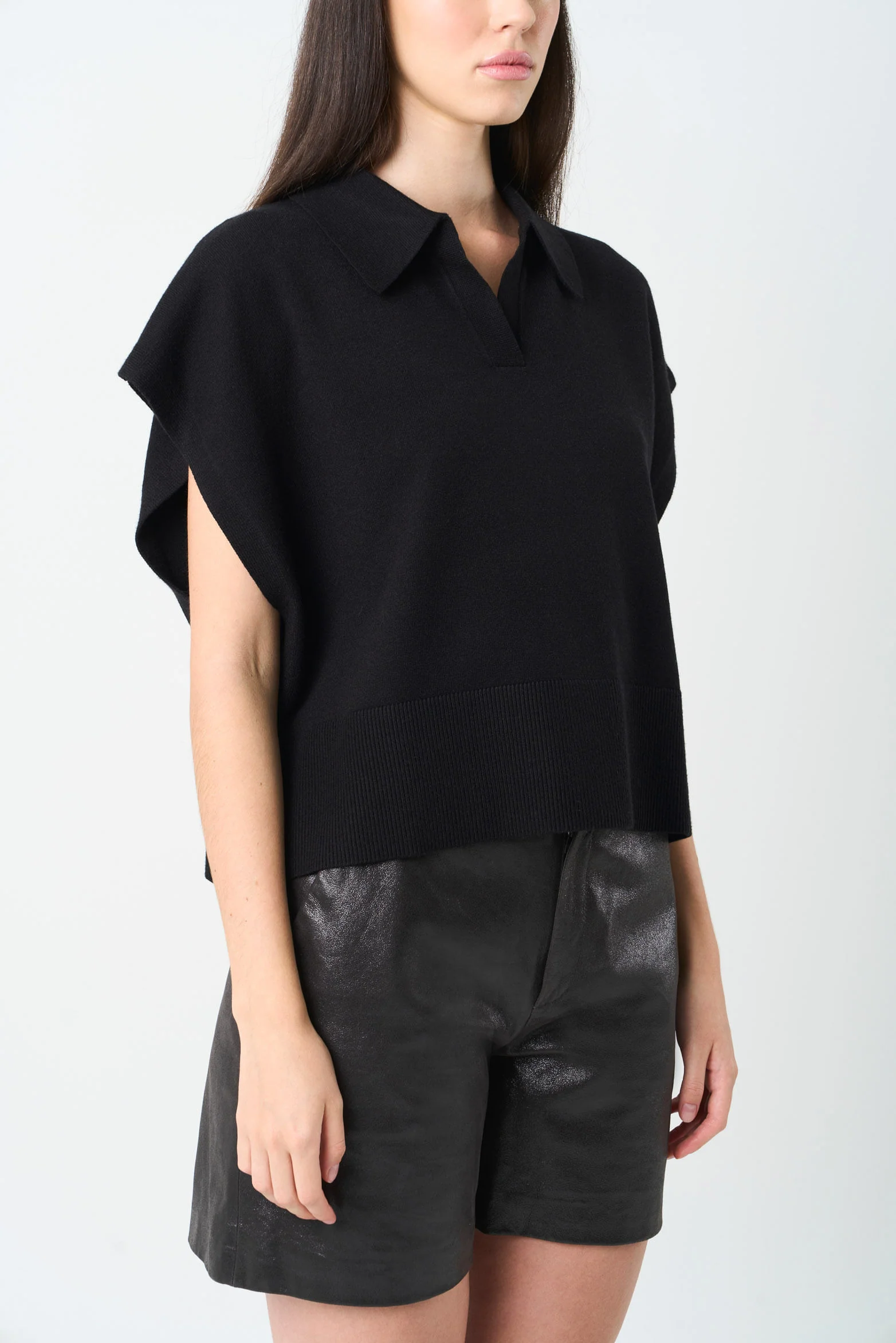 Women's Bora Knit Polo Boxy Silhouette - Image 5