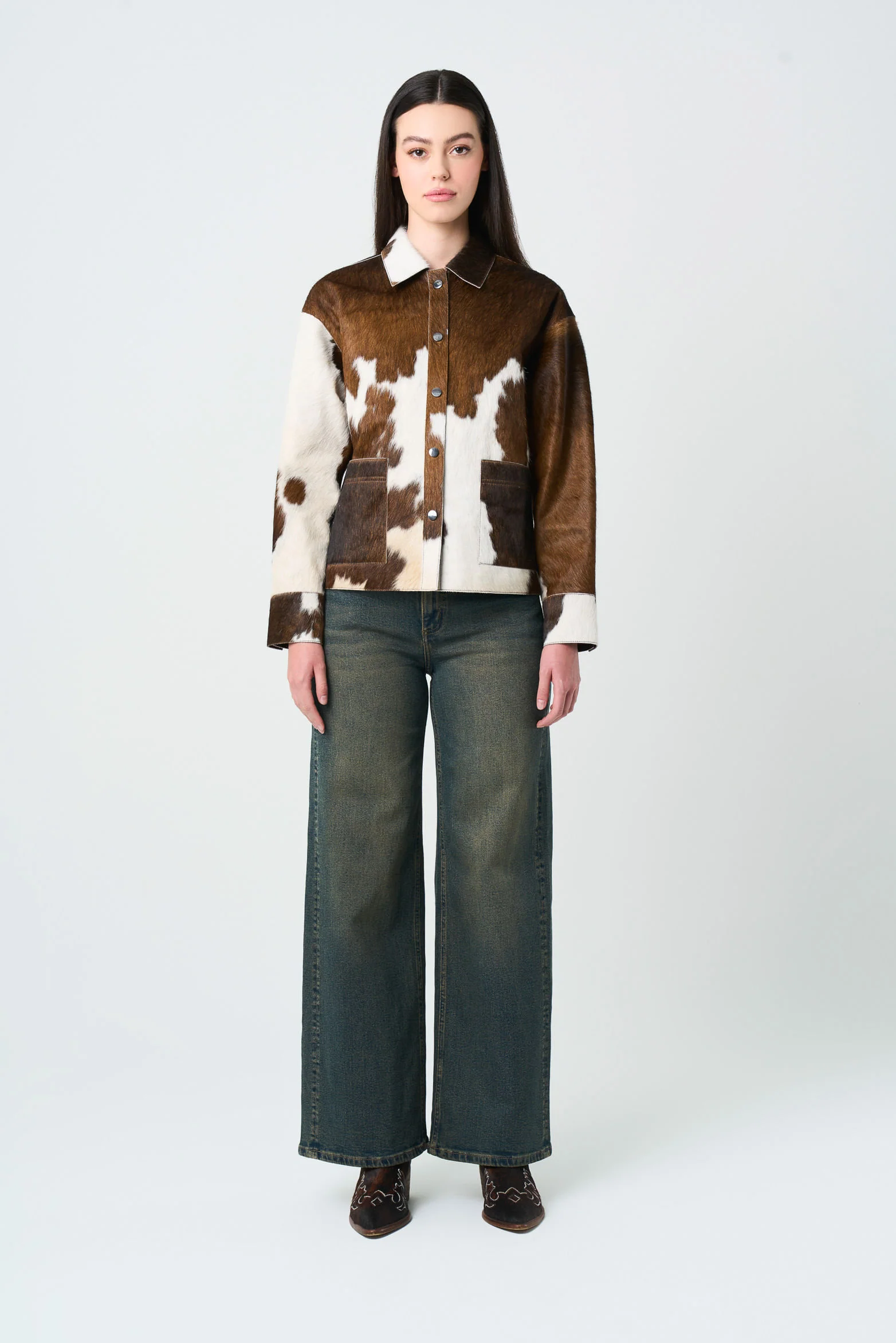 Women's Cowskin Leather Jacket - Image 5