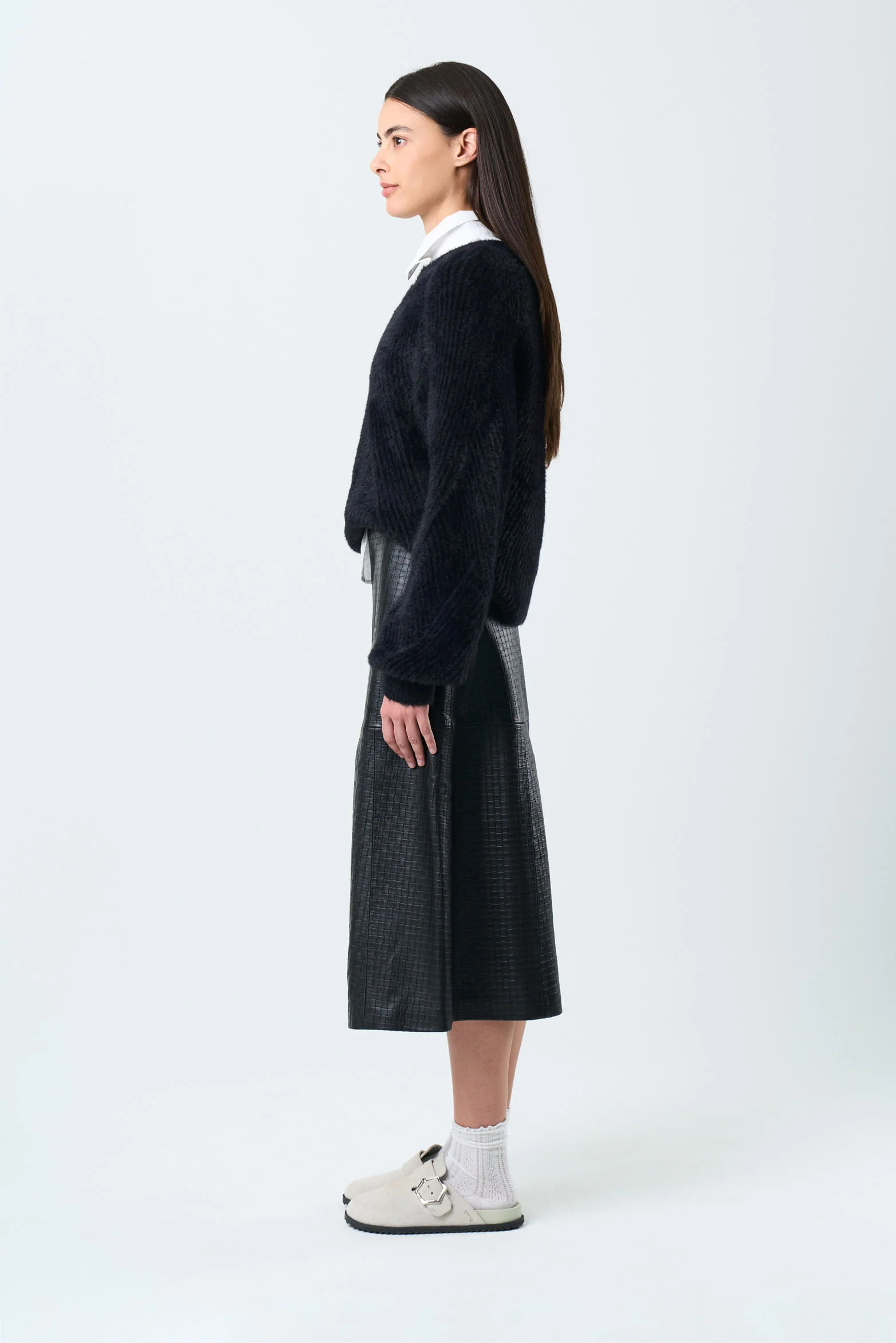 Women's Dune Leather Skirt, Relaxed Fit - Image 2