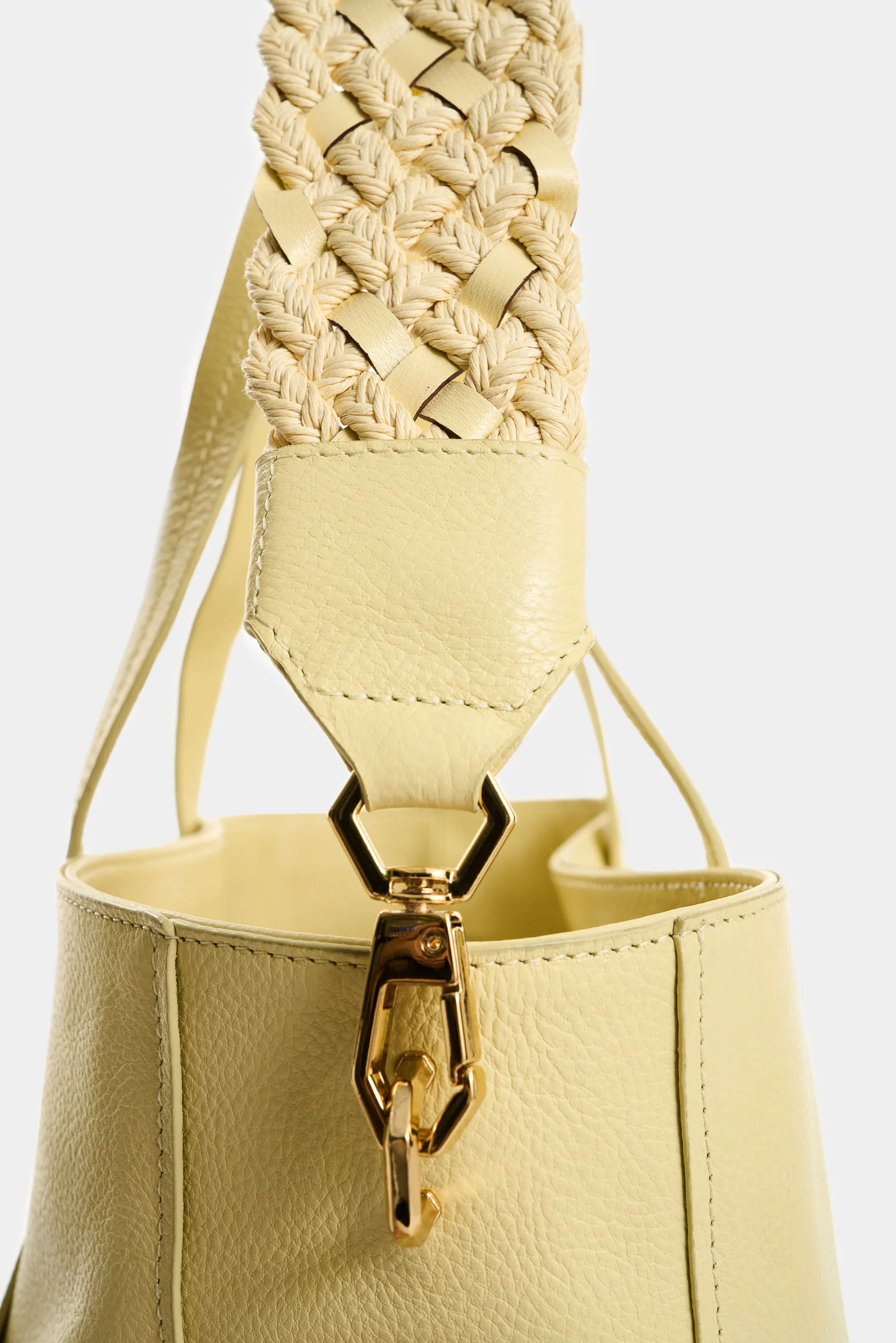 Women's Nectaria 2.0 Leather Bowling Bag with Braided Detail - Image 4