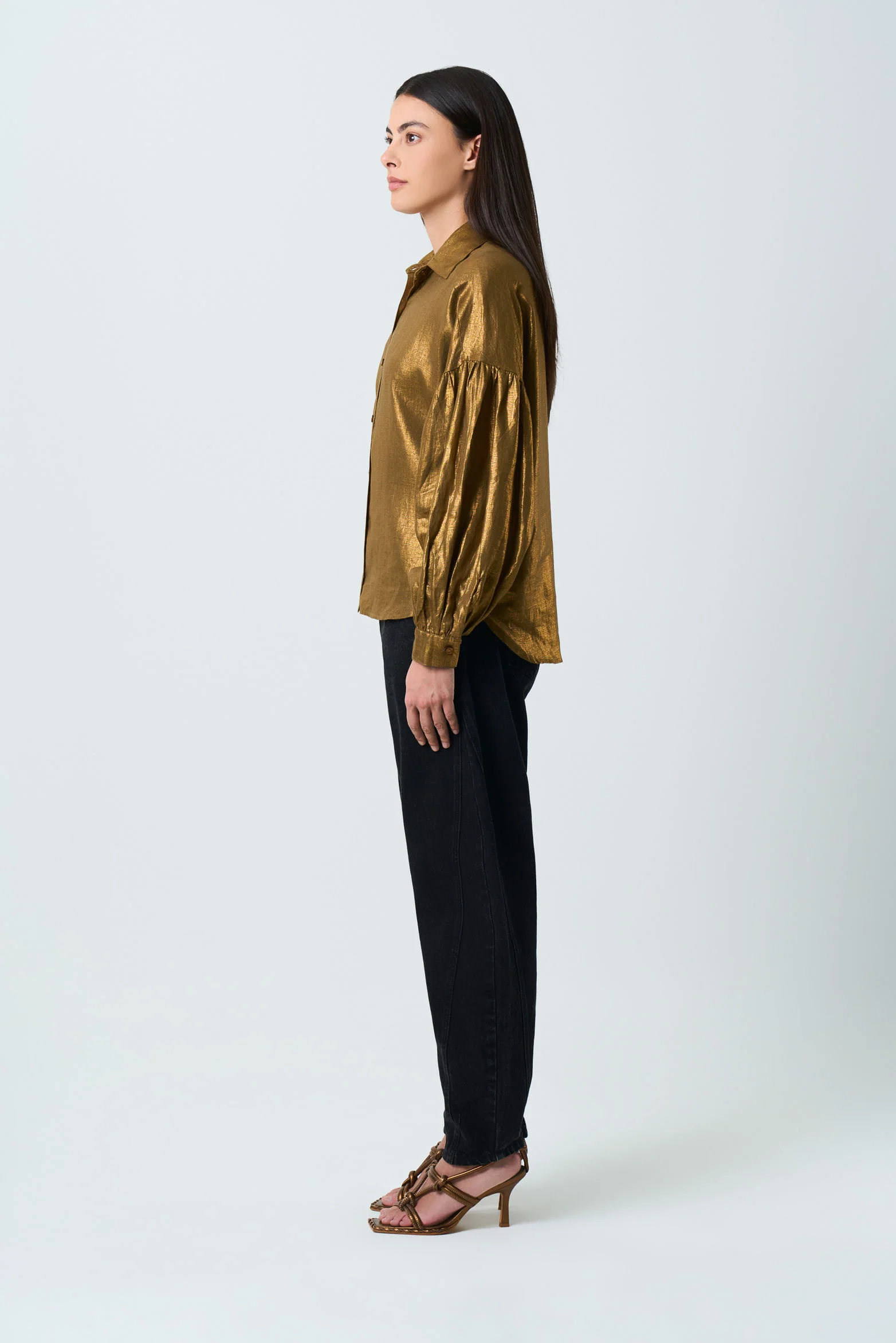 Women's oversized linen Gale shirt - Image 2