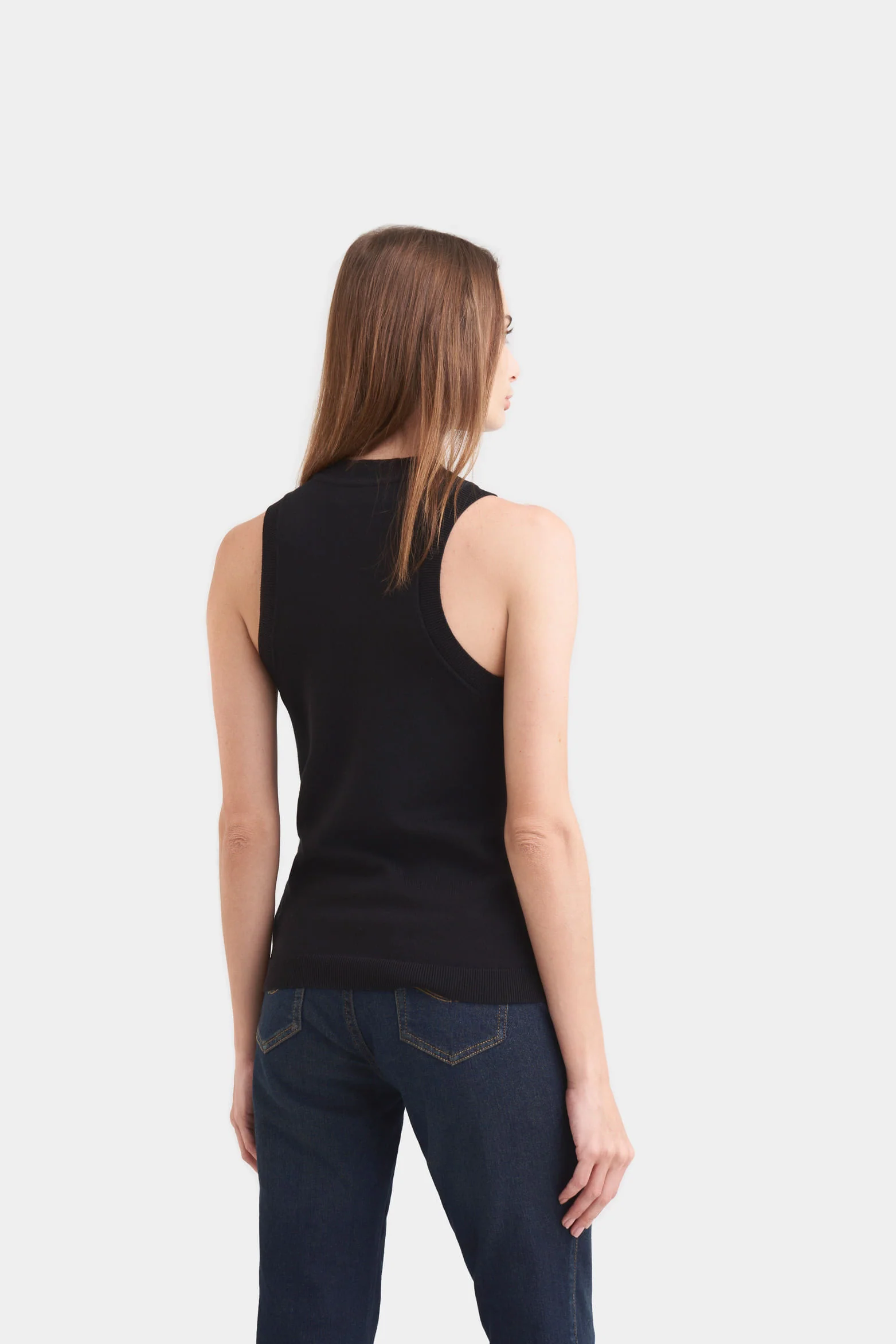 Women's sleeveless rib-knit tank top - Image 5