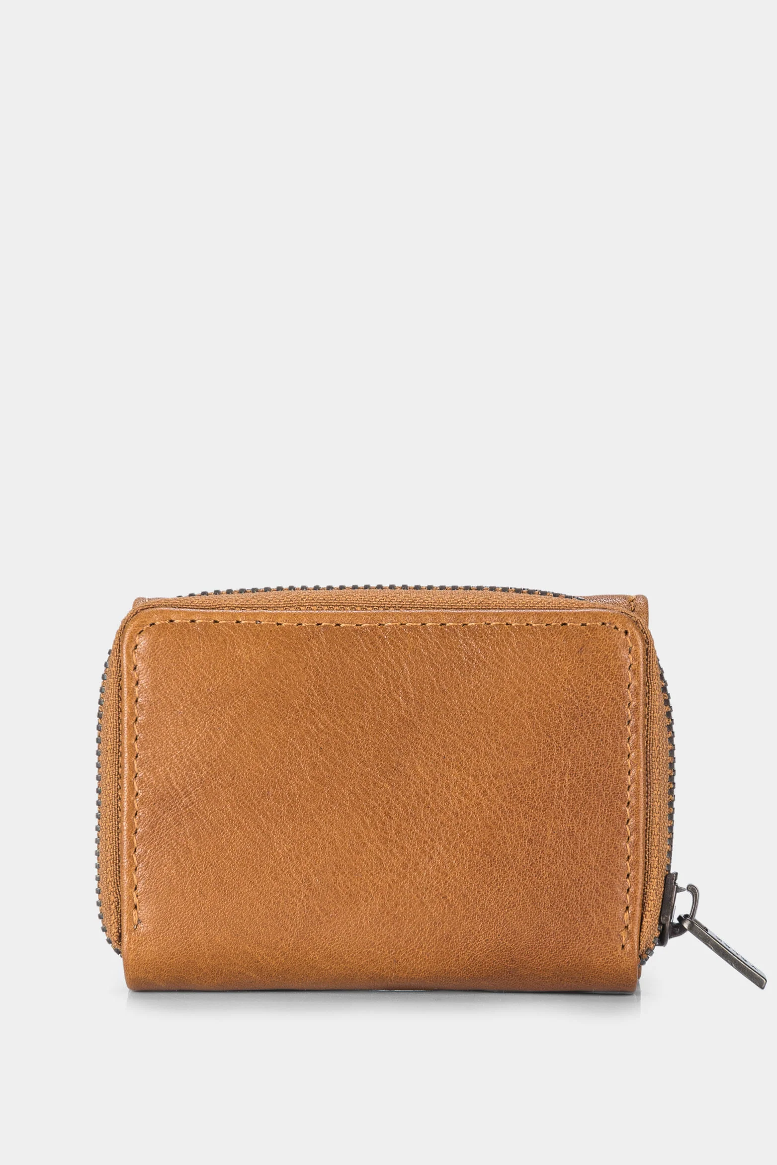 Women's Tropical Leather Coin Purse with Brooch and Zipper - Image 3