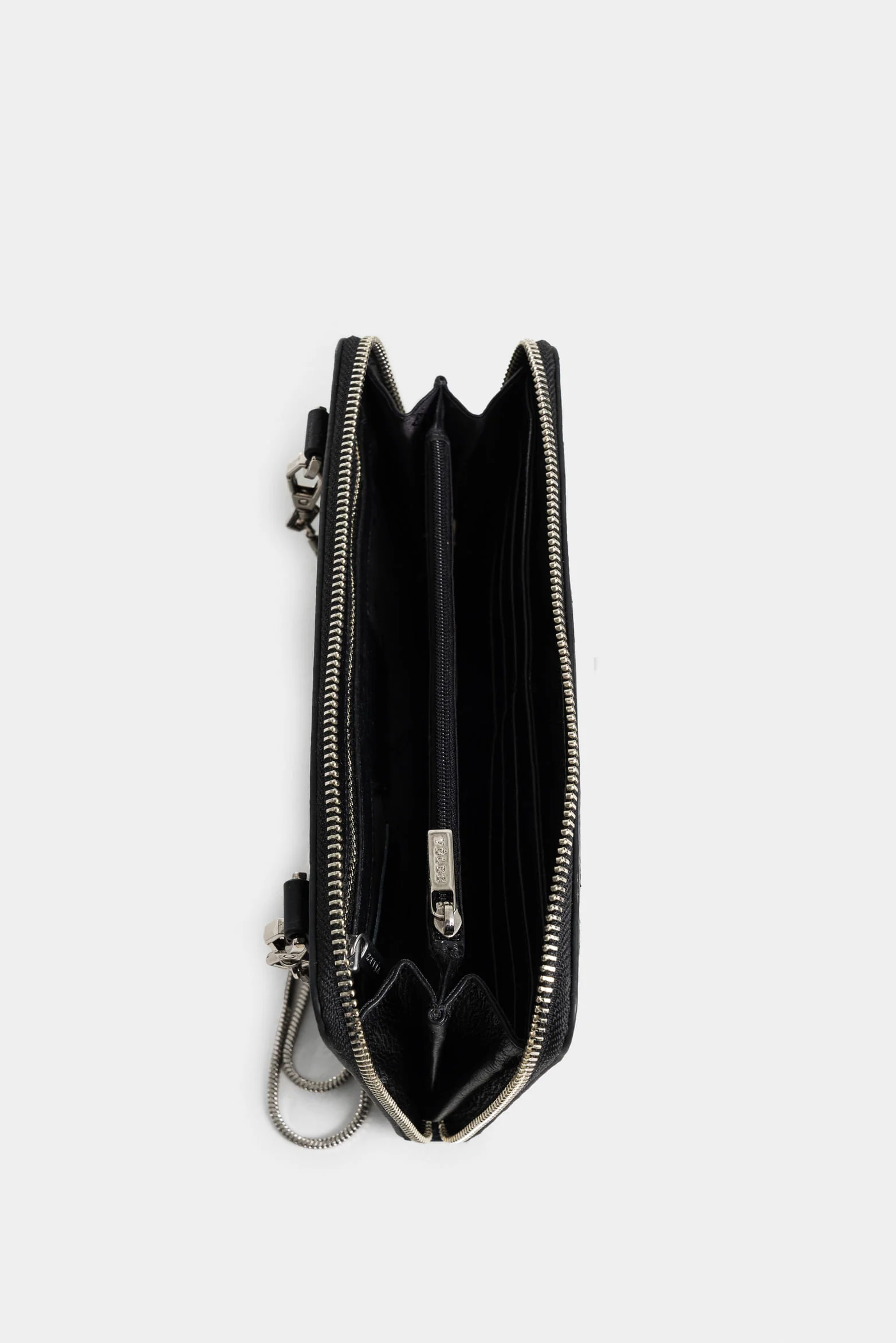 Woven Detail Leather Cell Phone Holder for Women - Image 2