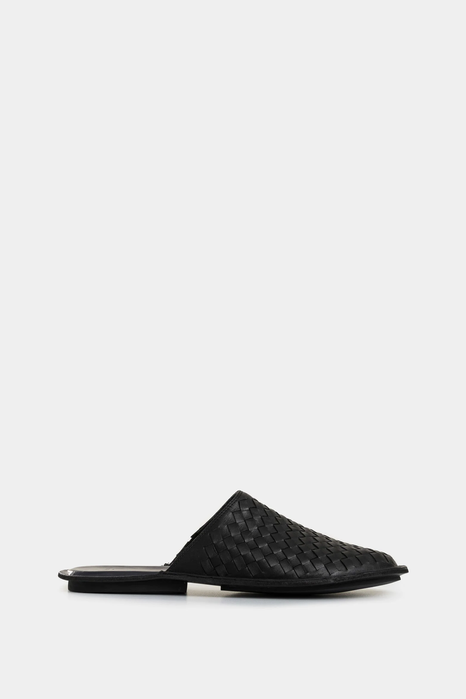 Woven Leather Slippers for Men with Comfort Fit